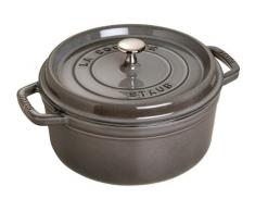 Staub 1102418 Cocotte Ronde Gris Graphite 24 cm