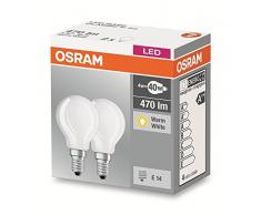 Osram LED BASE CLASSIC P / Lampe LED, de forme sphÃ©rique: E14, 4 W, 220â¦240 V, 40 W remplacement, Warm White, 2700 K, 2pack