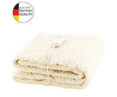 Unbekannt Monogram Comfort Couverture chauffante entiÃ¨rement en Polaire pour Matelas Double Commande 190 x 137 cm