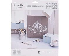 Plaid Martha Stewart Medium pochoirs 2 Feuilles/Pkg-Flourish 8-3/4X 9-3/4 12 Dessins
