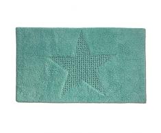 kela Tapis de Salle de Bain Lindano en Coton 120x70cm Menthe, 70x120x0,8 cm