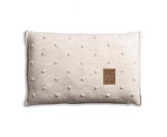 Knit Factory 1071312 Noa Coussin dÃ©coratif en Maille avec garnissage 40 x 60 cm (Beige)