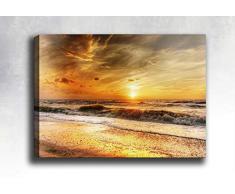 Bonamaison Peinture sur toile, multicolore, 40 x 60 cm - ConÃ§u et fabriquÃ© en Turquie