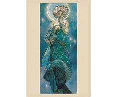Empire 29997 Alphonse Mucha La Lune Art Nouveau Poster 61 x 91,5 cm