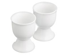 Kitchen Craft KCEGGCER2 Coquetier en Porcelaine, Blanc, 9 x 12 x 16 cm
