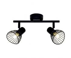 Brilliant 71913/06 Plafonnier, Metal, Noir