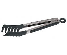 Sambonet Rosenthal Pince à Spaghetti avec Pince Universelle en Acier Inoxydable et Silicone Gris 23 cm