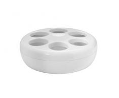 Helios Pure Rafraîchisseur de Bouteille en Plastique pour 6 Bouteilles, Plastique, Blanc, 30 x 30 x 10.9 cm