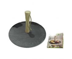 REVIMPORT 03/1773 Plateau à Fromage, Pierre, Noir, 30 cm