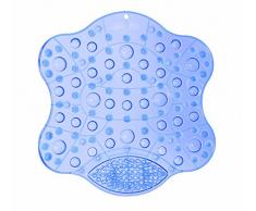 Herdegen Tapis de Douche Massant, Plastique, Bleu, 40x40x2 cm