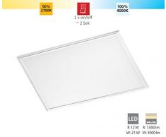 EGLO 96896 Plafonnier, Aluminium, 21 W, Weiss