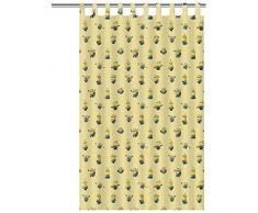 Texco 829075 Les Minions Rideau Coton Jaune 140 x 0,2 x 250 cm
