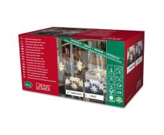 Konstsmide 4433-103 Rideau 5 Ãtoiles + 30 LED Blanc Chaud + CÃ¢ble Transparent 24 V