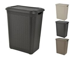 PASABAHCE Panier à Linge en rotin Pleine Hauteur 30 x 47 cm