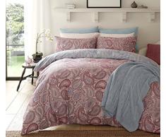 Sleep Down Parure de lit King Size en Coton, Violet