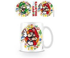 Super Mario MG24933 (Happy Holidays) Mug, CÃ©ramique, Multicolore, 11oz/315ml