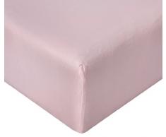 Garnier-Thiebaut LANA Drap Housse, Coton, Pétale, 180 x 200 cm