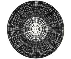 Wash + Dry Paillasson Rond Noir 85 cm