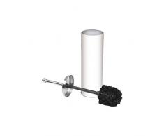 Douceur dIntérieur 6ASB221BC Brosse WC Métal Blanc 9,5 x 9,5 x 26,5 cm