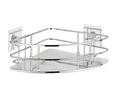 Wenko 23856100 Turbo-Loc Étagère dangle Quadro, Acier inoxydable, 27.5 x 10 x 19.3 cm, Chromé