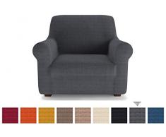 PETTI Artigiani Italiani- Housse de canapé, Housse de Fauteuil (80 à 120 cm) Gris