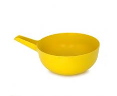 BIOBU by EKOBO 68784 Pronto Multifonction Bol L, Lemon Bol en Fibre de Bambou/Mélamine, 35 x 25,5 x 14 cm