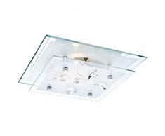 Globo Ã©clairage plafonnier mÃ©tal chromÃ©, 1xe27 60w 230v illu