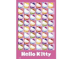 1art1 54188 Poster Hello Kitty Pop Art 48 Kitties 91 x 61 cm
