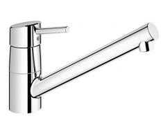 GROHE Robinet de Cuisine Concetto Bec Bas Plage de rotation de 140° Starlight 32659001 (Import Allemagne)