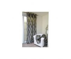 Soleil dOcre Rideau à oeillets 140x250 cm réf. PEAU c./ Brousse - Traces dAfrique