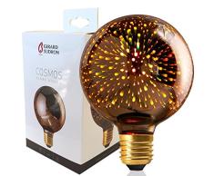 Girard Sudron 16015-LED Globe G95 Ampoule LED Filament Effet 3D E27 Culot Ã Vis ES Edison 95 mm 4 W Argent