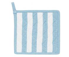 Clayre & Eef SES45BL Manique de Cuisine Coton Coquillage Bleu