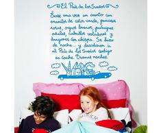 Chispum VICUE024L - Sticker décoratif, Design Le Pays des Rêves, 58 x 65 cm