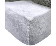 Brentfords Drap-Housse en Forme de Peluche Gris Double ArgentÃ©