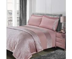 Sienna â Parure de lit en Velours Ã Paillettes, Rose