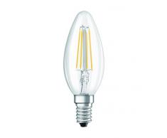 Osram - Lot de 3 Ampoules LED Filament Flamme - Culot E14 - 4 W Equivalent 40 W - Blanc Chaud 2700K