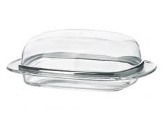 Emsa MANHATTAN Beurrier en plastique transparent, 19 x 6,5 x 13cm,