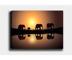 Bonamaison Peinture sur toile, multicolore, 70 x 100 cm - ConÃ§u et fabriquÃ© en Turquie