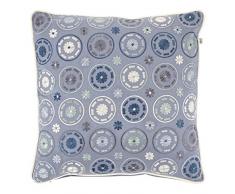 Dutch Decor Coussin Dilan 45x45 cm Denim - Coussins DÃ©co - Oreiller DÃ©coratif - DÃ©houssable - ZippÃ©