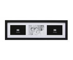 Deknudt Frames S66KC3 Cadre Photo pour 3 Photos Horizontal Noir 15 x 20 cm