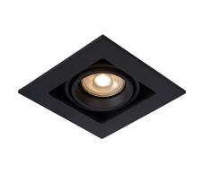 Lucide 09926/01/30 Spot encastrable, Aluminium, GU10, 50 W, Noir