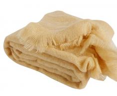 Couverture Extra douce-100% Mohair -OURSON - Miel I6 - 220 x 240