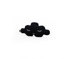Paparajote Factory Cloud Coussin en Coton en Forme de Nuage 35 x 12 x 19 cm Noir