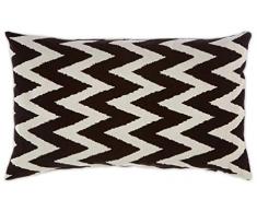 Tom Tailor Enveloppe de Coussin T-Arrow, 40% Polyester, Acrylique, 30% Coton, Noir, 50 x 30 cm