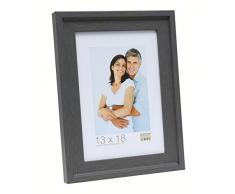 Deknudt Frames S45EF7 Cadre Photo avec Bord Relevé Look Peint Bois Gris 20 x 20 cm