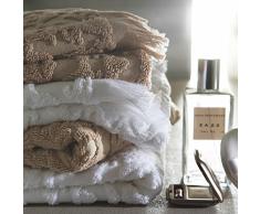 Blanc des Vosges Princesse Drap de douche Coton Sable 140 x 70 cm