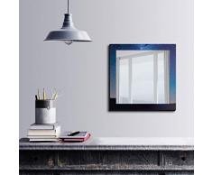 Bonamaison DÃ©coration Murale Impression sur Miroir EncadrÃ© sur Toile, Dimensions: 50 x 50 Cm - ConÃ§u et fabriquÃ© en Turquie