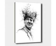 Bonamaison Peinture sur toile, multicolore, 30 x 40 cm - Conçu et fabriqué en Turquie