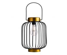 Pauleen 48061 Sunshine Wonder Lanterne Solaire Noir dorÃ© dextÃ©rieur-pour balcons ou Jardins, MÃ©tal, 0.006 W
