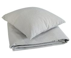Arès Dessus de lit stonewashed natté coton Ficelle 230 x 250 cm